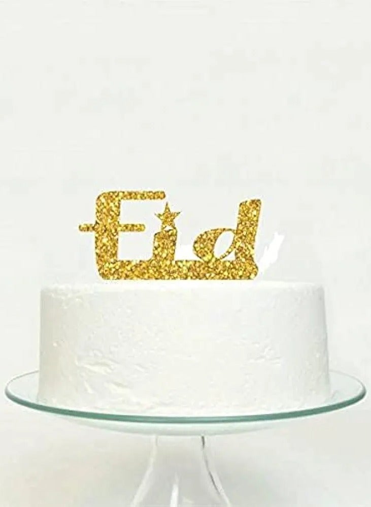 EID Big glitter foam Topper for Cake Party Supplies-1pcs 