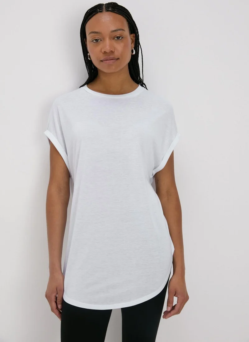 Matalan White Longline T-Shirt