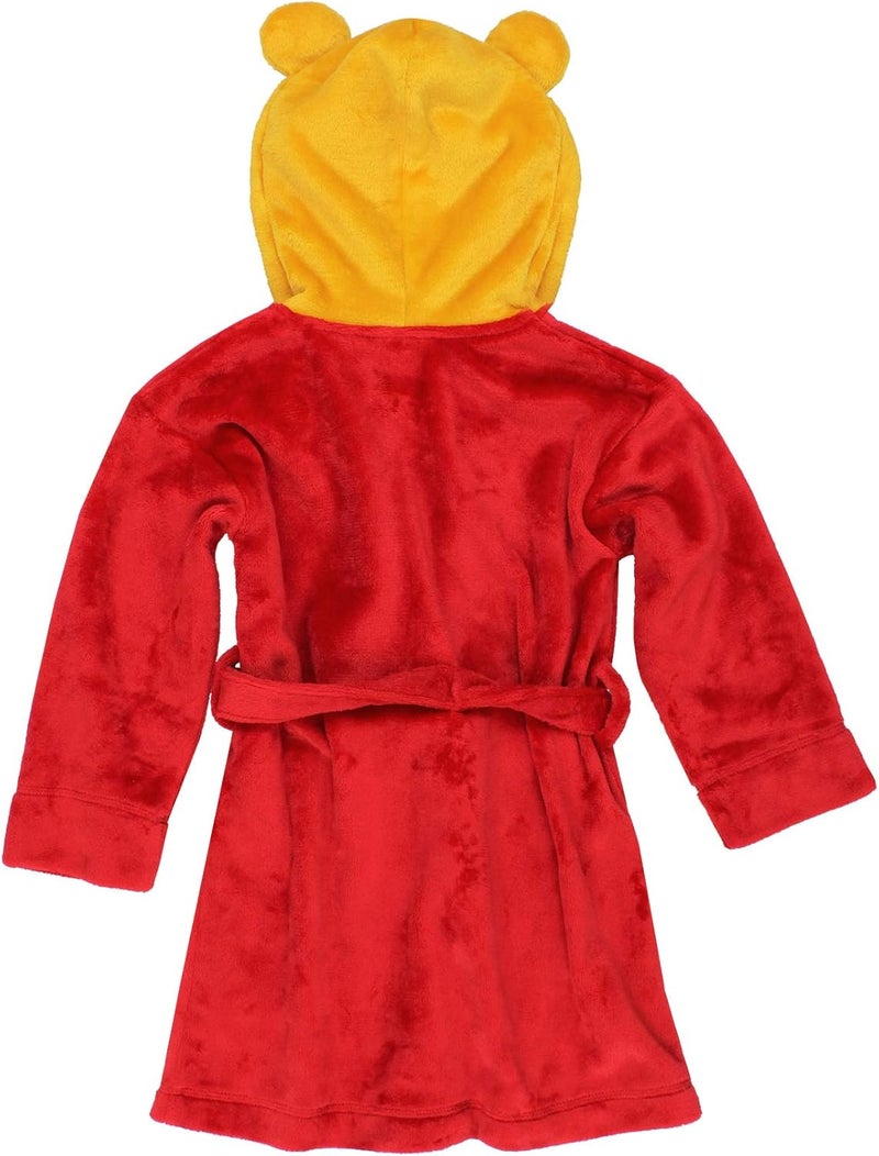 Daniel Tiger Toddler Boys Girls Hooded Plush Fleece Bathrobe Robe with Ears - Image 2
