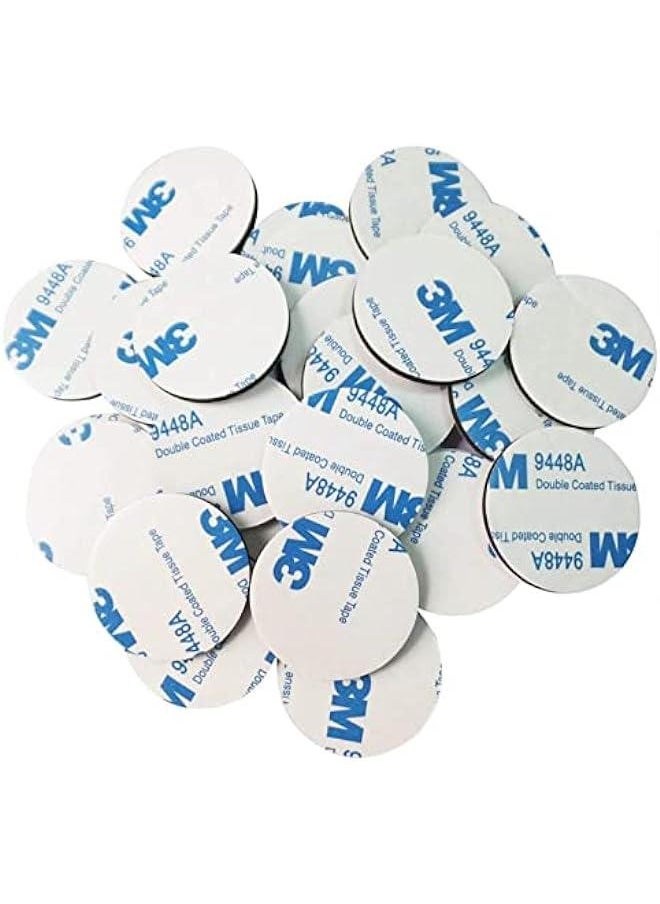 Generic 50 Pack 30mm Double Sided Foam Tape Strong Pad Sticky Pads Adhesive Foam Mounting Pads Round Self-Adhesive Tape for Walls and Floor, Door, Plastic, Glasses, Metal, Black  - Image 2