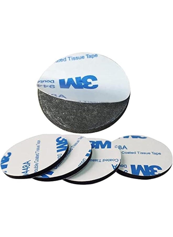 Generic 50 Pack 30mm Double Sided Foam Tape Strong Pad Sticky Pads Adhesive Foam Mounting Pads Round Self-Adhesive Tape for Walls and Floor, Door, Plastic, Glasses, Metal, Black  - Image 3