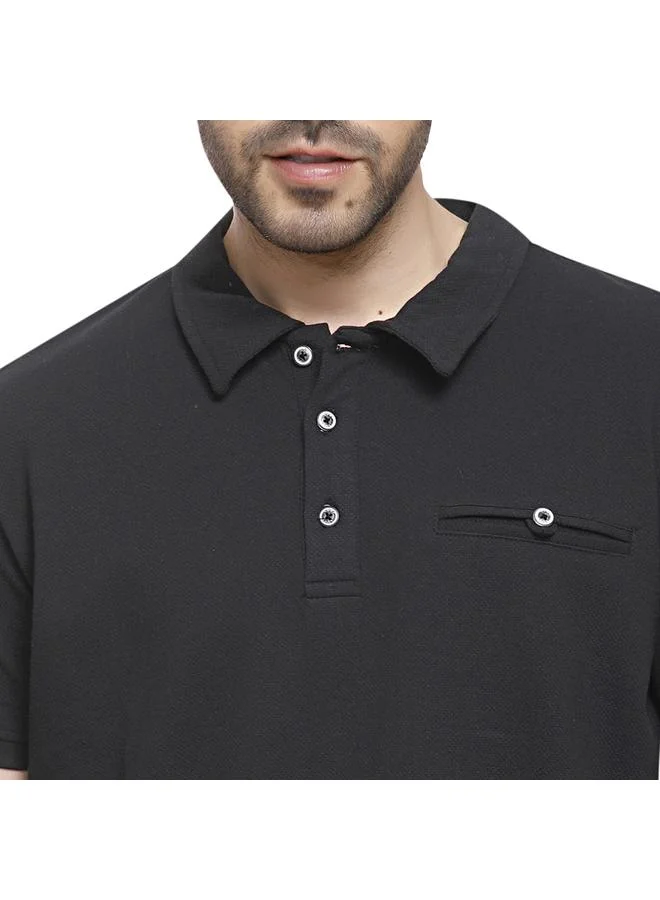 Coup Solid Polo-Shirt with Short Sleeves