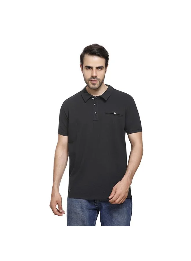 Coup Solid Polo-Shirt with Short Sleeves