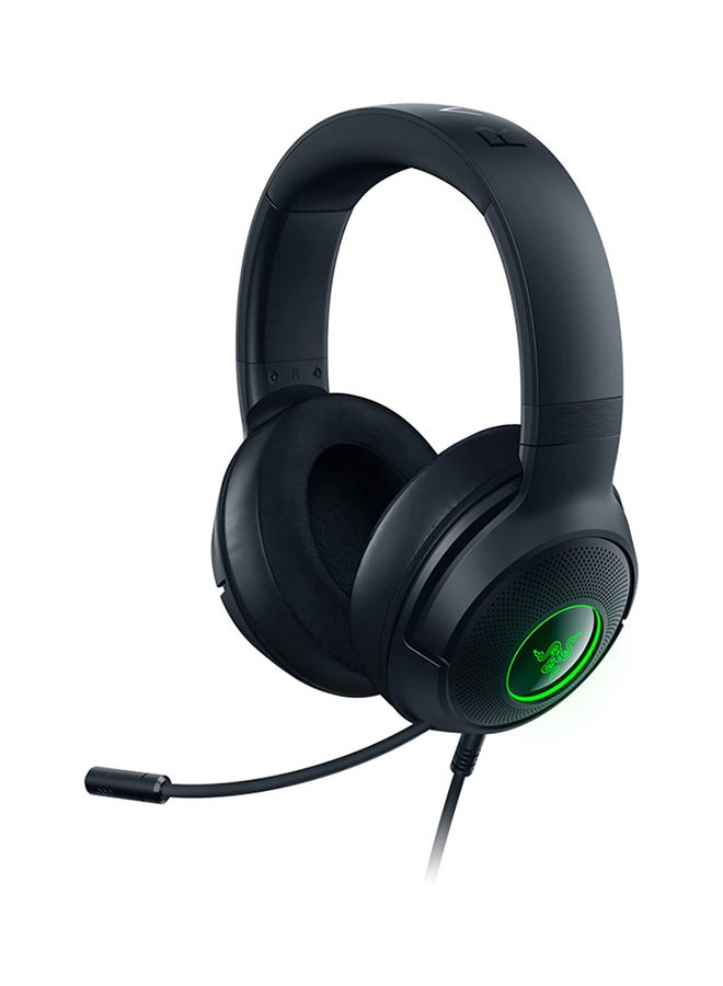 Razer Kraken V3 X Wired USB Gaming Headset, Lightweight Build, Triforce 40mm Drivers, HyperClear Cardioid Mic, 7.1 Surround Sound, Chroma RGB Lighting - Black I RZ04-03750300-R3M1 - Image 1