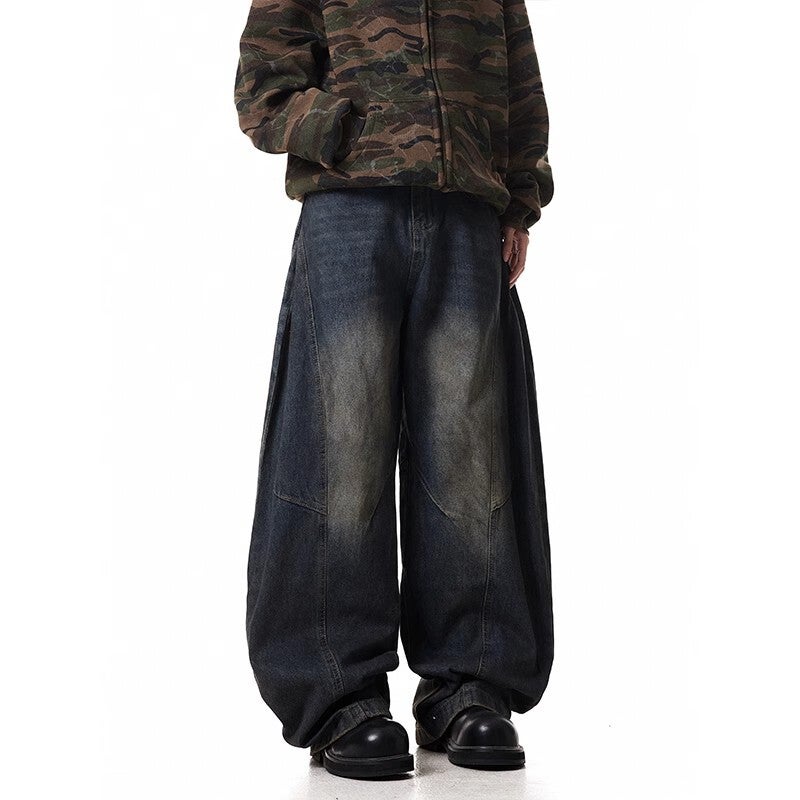 Unisex Classic Denim Jeans Loose Fit Daily Outdoor Wear - Image 3