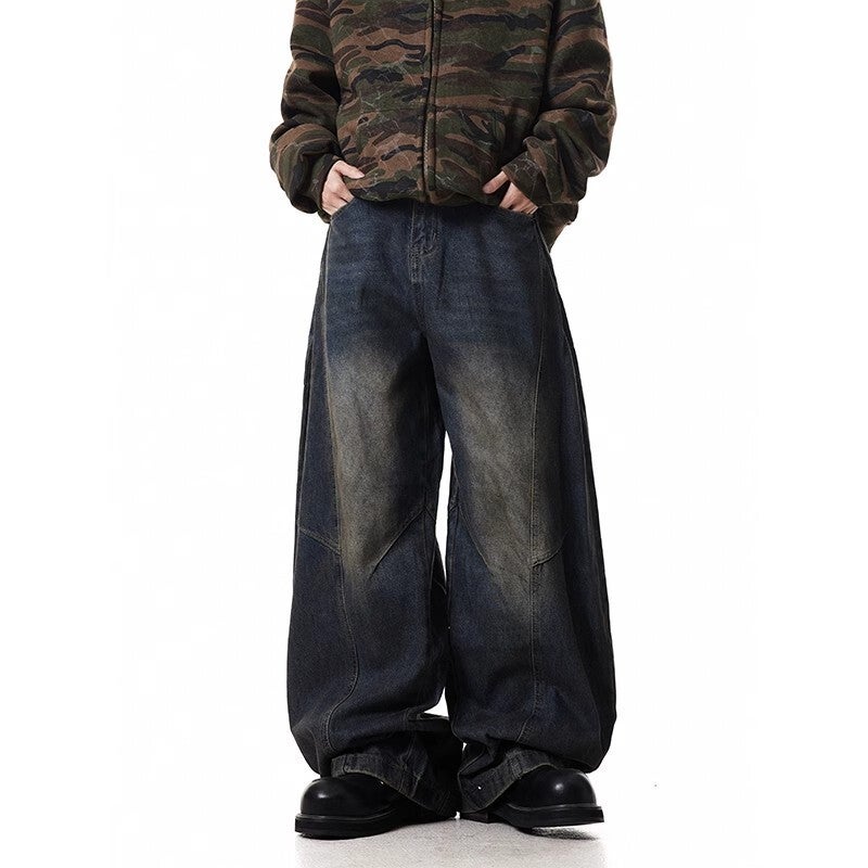 Unisex Classic Denim Jeans Loose Fit Daily Outdoor Wear - Image 2