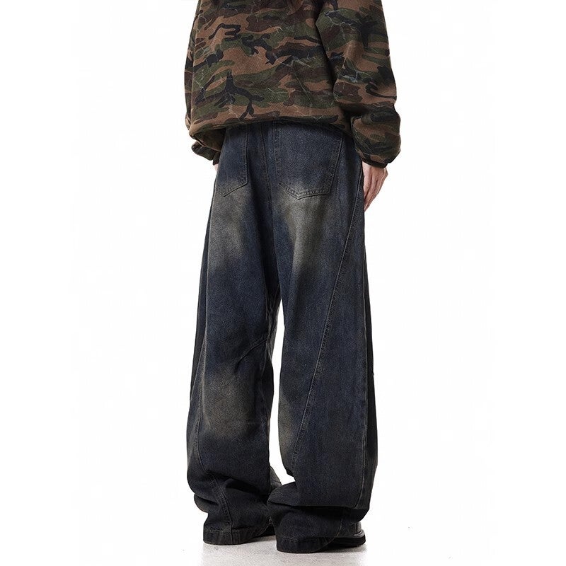 Unisex Classic Denim Jeans Loose Fit Daily Outdoor Wear - Image 4