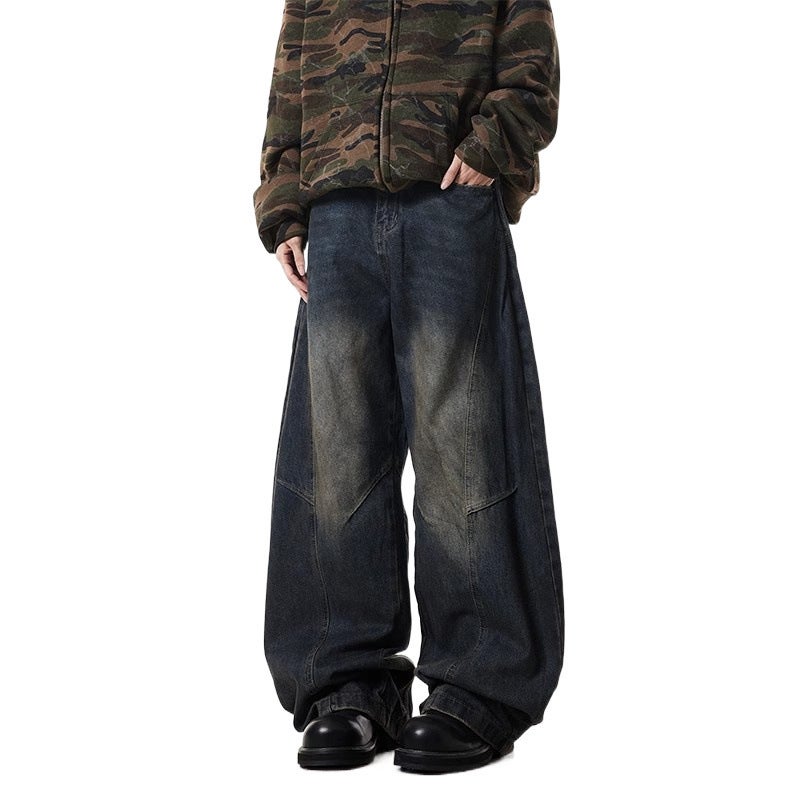 Unisex Classic Denim Jeans Loose Fit Daily Outdoor Wear - Image 5