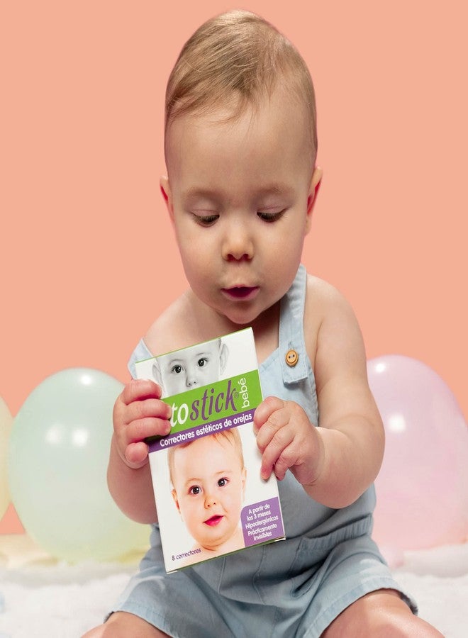 Otostick Bebe Corrector de Orejas Protuberantes para Bebes - 8 Unidades con Gorra de Proteccion - Soporte Ortopedico para la Correccion Permanente - Image 3