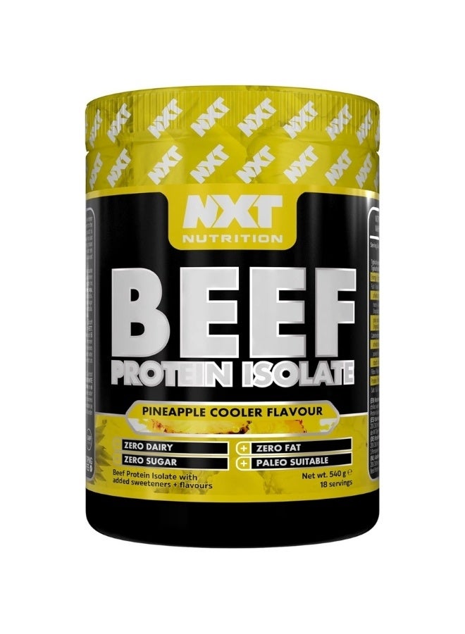 NXT Nutrition Nutrition Beef Protein Isolate - Pineapple - 540G - Clean Muscle Recovery Supplement - 100% Hydrolyzed Beef Protein - Zero Fat & Zero Dairy - Image 2