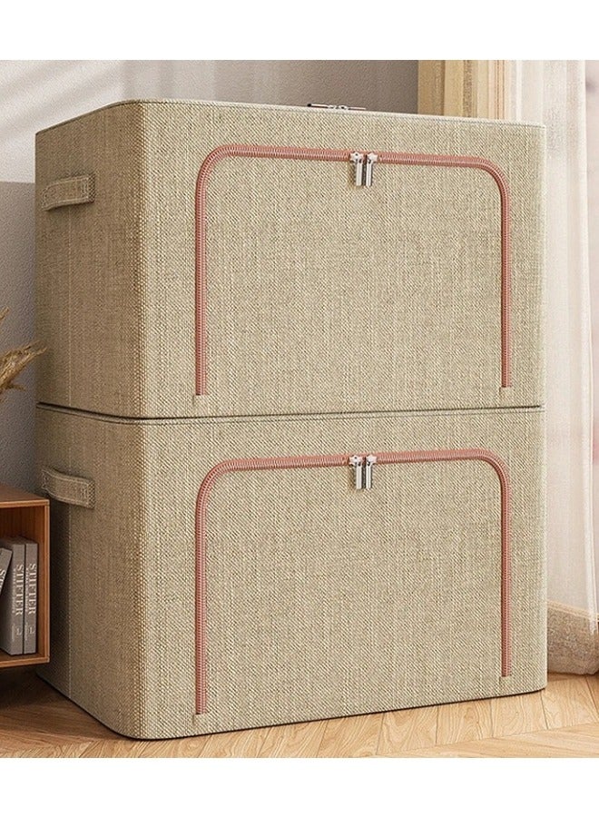 Foldable Storage Box with Lid Multi-use Clothes,Car Trunk,Home Office,Outdoor Fishing Container,Multi-Function Portable Camping Storage Box 100L - Image 1