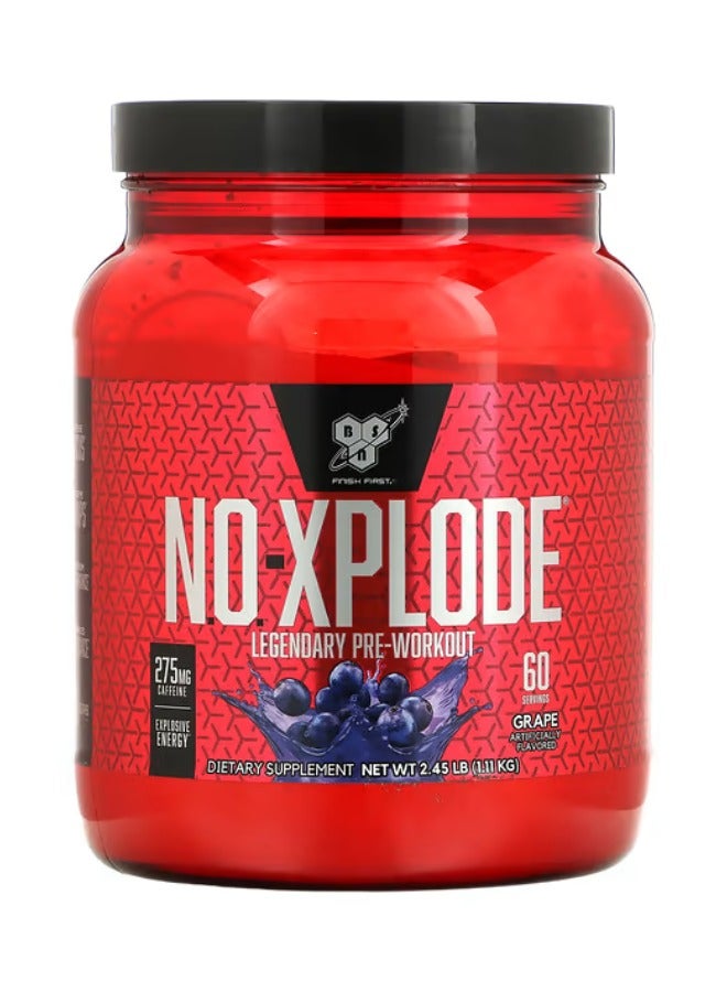 BSN N.O.-Xplode Legendary Pre-Workout Grape Flavor 60 Servings - Image 1