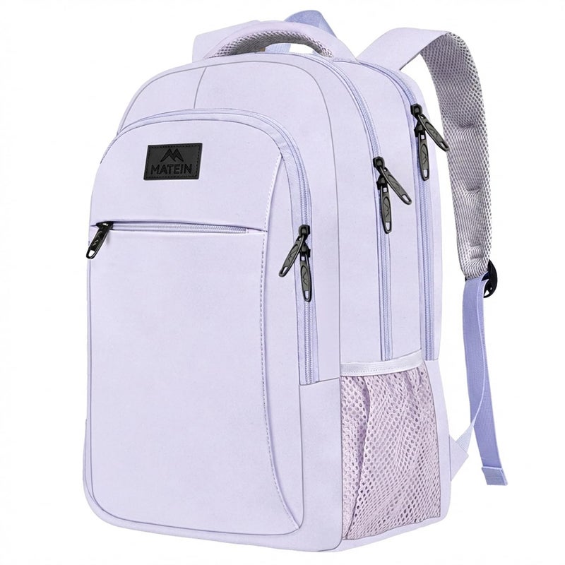 MATEIN Laptop Backpack for Girls, 15.6 Inch College School Backpack for Women, Water Resistant Durble Slim Students Bookbag Casual Daypack Travel Computer Nurse Work Bag Gift - Image 1