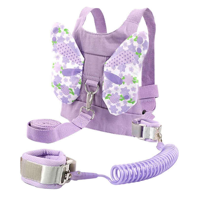 Butterfly Leash with Rotating Wrist Link Safety Harness for Kids Outdoor Travel Blue - Image 2