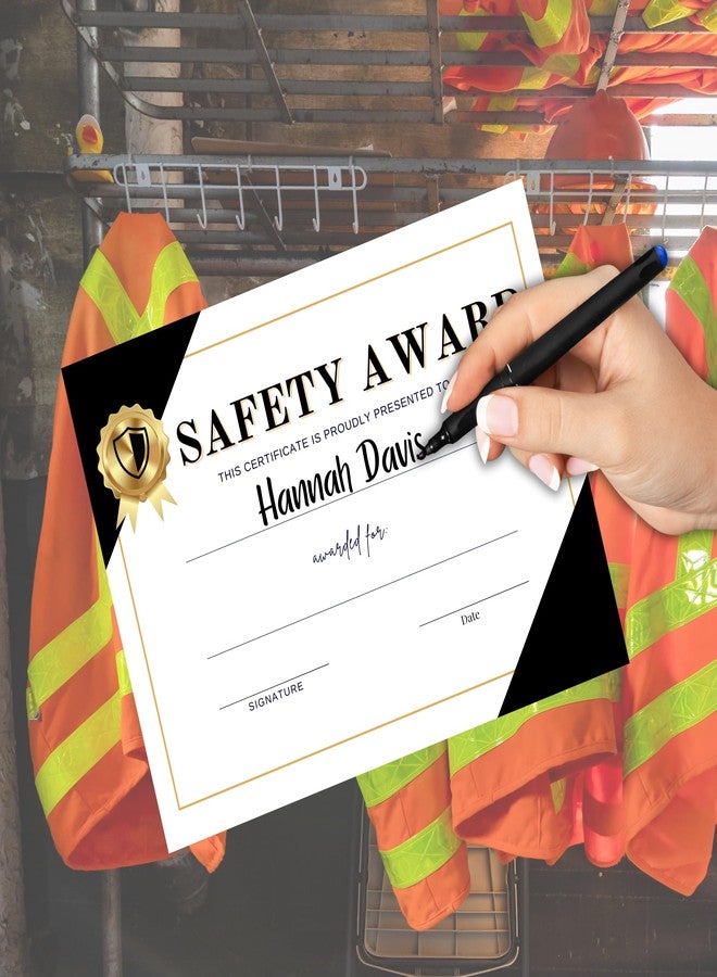 Lashicorn Safety Award Certificate Recognition 30pk 8.5x11” Company Policy Appreciation for Employee of The Month Hero Life Star Patrol Warehouse Compliance - Image 3
