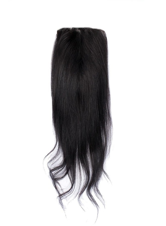 Kabello Front Lace Human Hair Topper Hair Closure for women (22 Inch, Black) - Image 2