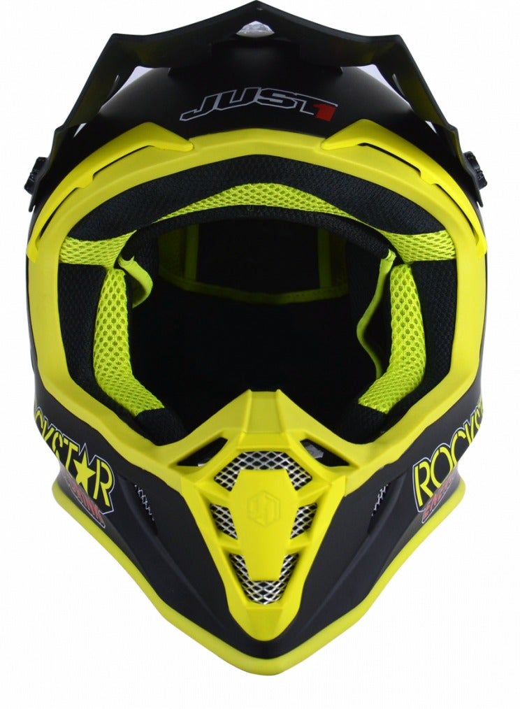 Just 1 Motocross Helmet J38 Rockstar Energy Drink - 680008 DOT Approved Motorbike Moped Street Bike Racing Crash Helmet, Men and Women - Image 2