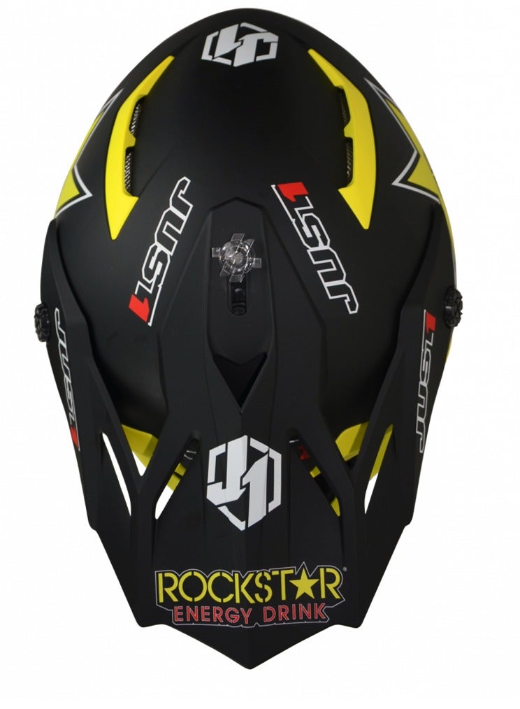 Just 1 Motocross Helmet J38 Rockstar Energy Drink - 680008 DOT Approved Motorbike Moped Street Bike Racing Crash Helmet, Men and Women - Image 4