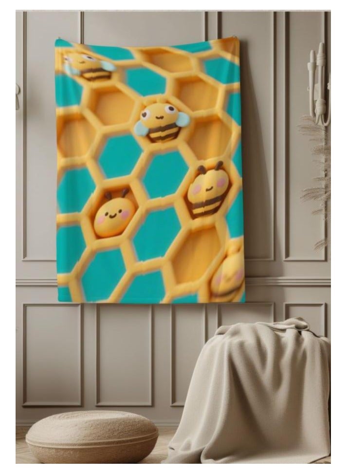 عام بطانية رقيقة من الفانيلا الكرتونية للأطفال أو الطلاب (دافئة ومريحة ومناسبة للنوم والألعاب) 100 سم * 150 سم - 170 - Image 3