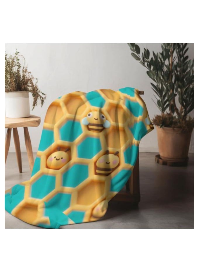 عام بطانية رقيقة من الفانيلا الكرتونية للأطفال أو الطلاب (دافئة ومريحة ومناسبة للنوم والألعاب) 100 سم * 150 سم - 170 - Image 4