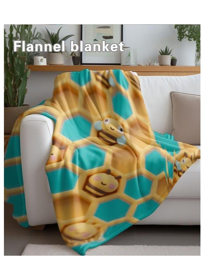 عام بطانية رقيقة من الفانيلا الكرتونية للأطفال أو الطلاب (دافئة ومريحة ومناسبة للنوم والألعاب) 100 سم * 150 سم - 170 - Image 5