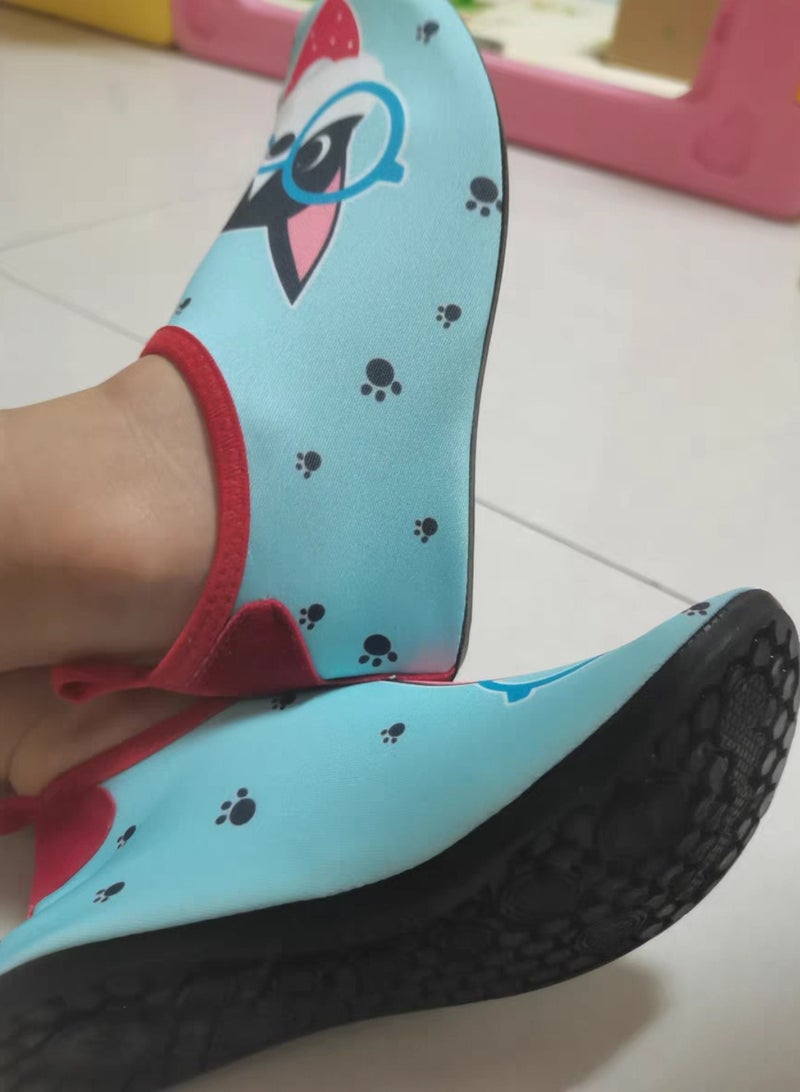 Water Shoes Kids Kids Boys Girls Beach Shoes Kids Beach Swim Shoes Non Slip Toddler Kids Aqua Socks Quick Dry Barefoot Aqua Socks for Swinmming Pool Beach Outdoor (Puppy)