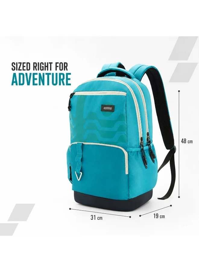 American Tourister Multicolour Mate 2.0 Backpack, 31L Capacity, Polyester|Antimicrobial Lining|Rain Cover|Ergo Back & Shoulder|Bottle Holder|15.6" Laptop Compartment - 1 Year International Warranty  | Best Price UAE