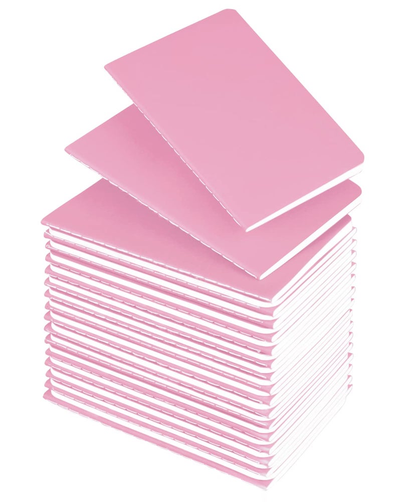 Lzerking Mini Notebooks Bulk 3.5 x 5.5 Inches 36 Pack-Pink Cover Tiny Pocket Journal Notepads for Kids, 30 Sheets/60 Pages, for Planners or Story Writing at Home or School - Image 1