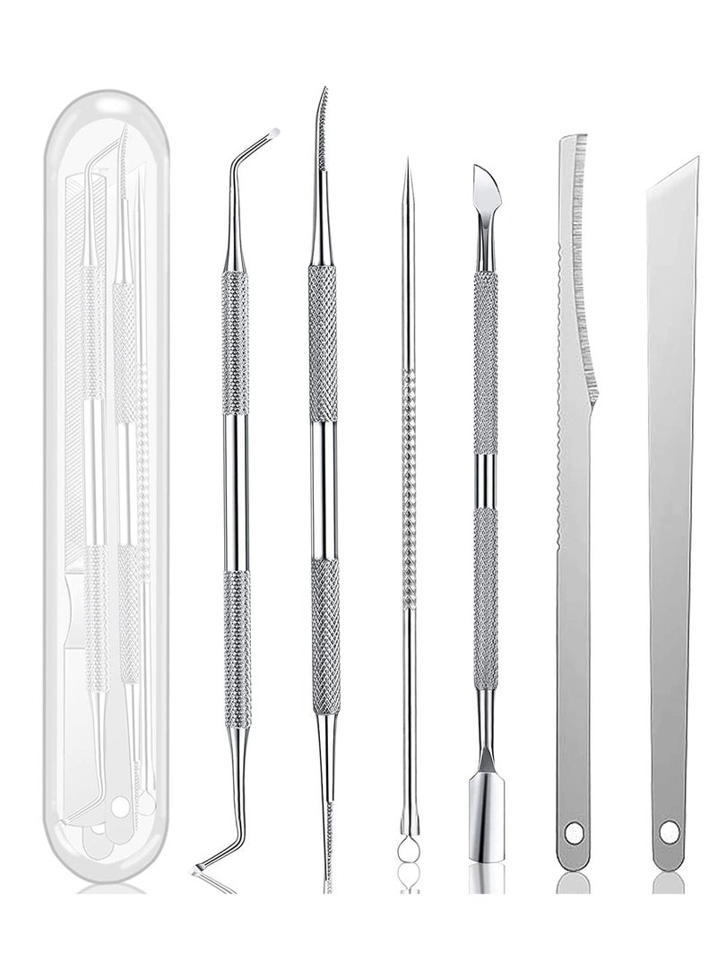 KASTWAVE Ingrown Toenails Pedicure Tool Kit Nail Treatment Care Stainless Steel Ingrown Toenail Repair Tools Surgical Grade Ingrown Toe Nail File Pedicure Manicure Pain Relief Tools (7 Pieces)  - Image 1