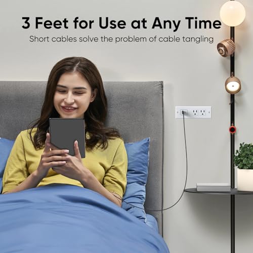 FEMORO Micro USB Cable 3Ft Pack of 2, USB A to Micro USB 2.0 480Mbps Data Transfer & 12W Charging Braided Cord for Old Android Phones Kindle Tablet MP3 PS4 and More - Image 2