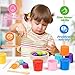 Gserin Ball in Cups Toddler Montesssori Toys Rainbow Color Sorting Toy Coin Box Matching Game Wooden Learning Color for Baby Toddler Fine Motor Developmental Sensory Toy - Image 4