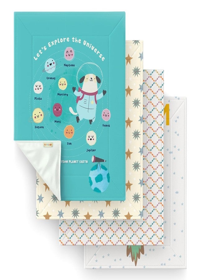 TIDY SLEEP Waterproof Baby Bed Protector | Diaper Changing Mat & Sleeping Sheet with Foam | 4 Pack (65×45 cm) - Ourmission (0-9 Months) - Image 1