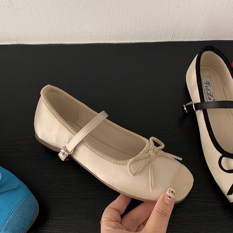 Skirt With Bow Ballet Shoes Early Spring French New Gentle Single Shoes Mary Jane Shoes Women'S Shoes Inner Height Increase - Image 4