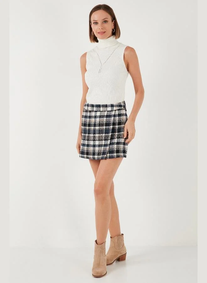 ليلا تنورة قصيرة شتوية قطنية للنساء بمقاس عادي من ليلا