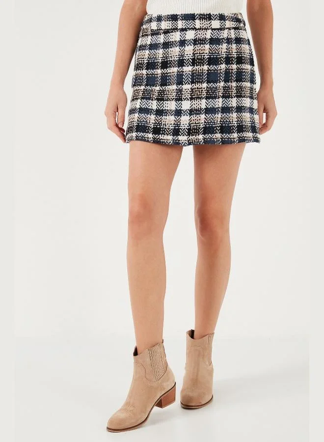 ليلا تنورة قصيرة شتوية قطنية للنساء بمقاس عادي من ليلا