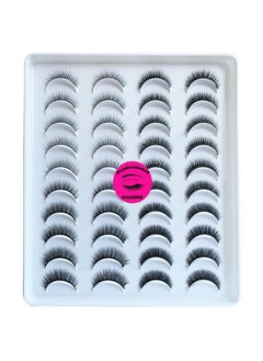 DAODER DAODER Lashes Short Eyelashes Natural Look Faux Mink Lashes Wispy Medium Length False Eyelashes 9~11mm Reusable Eye Lashes Pack Variety Styles 20Pairs Black  - Image 1
