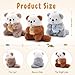 Sumind 20 Pcs Mini Plush Stuffed Animal Toys 4 Inch Cute Bear Sea Otter Goose Soft Small Plush Doll DIY Keychain Gifts for Valentines Birthday Baby Shower Party FavorsRiver Otter Style - Image 4