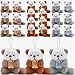 Sumind 20 Pcs Mini Plush Stuffed Animal Toys 4 Inch Cute Bear Sea Otter Goose Soft Small Plush Doll DIY Keychain Gifts for Valentines Birthday Baby Shower Party FavorsRiver Otter Style - Image 2