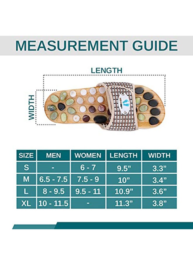 Generic Acupressure Massage Slippers With Natural Stone Men 6.5-7/Women 7.5-8.5  - Image 5