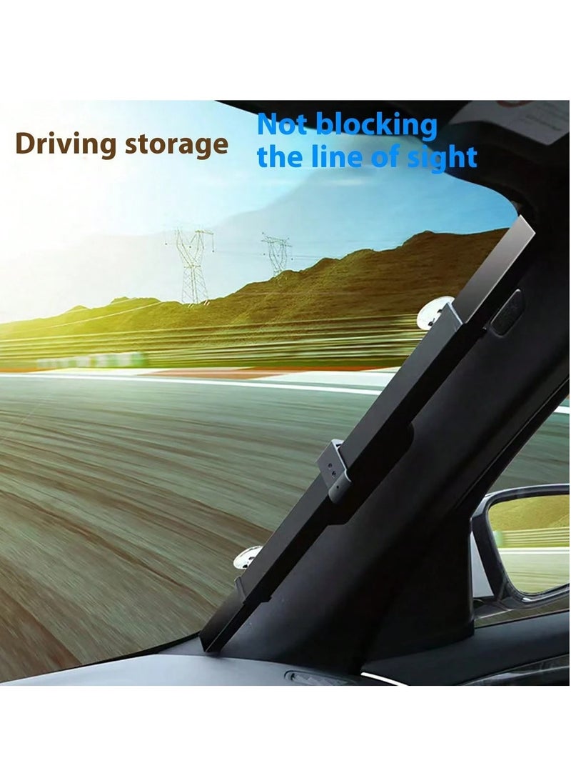 Generic - Automatic Retractable Car Sun Shade- Easy 3-Second Installation,Fits Most Vehicles, Strong Nano Vacuum Suction Cups - Image 1