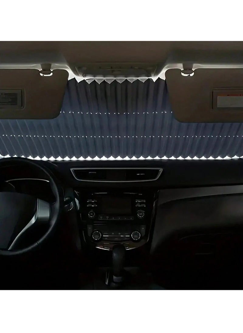 Generic - Automatic Retractable Car Sun Shade- Easy 3-Second Installation,Fits Most Vehicles, Strong Nano Vacuum Suction Cups - Image 1