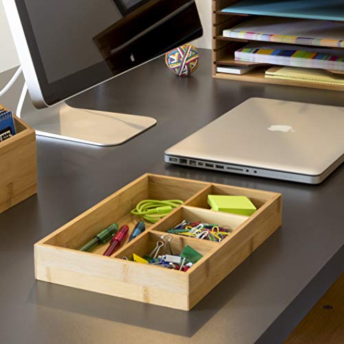 Lipper International 824, Bamboo Wood 4-Compartment Organizer Tray, 11 5/8" x 7 7/8" x 1 3/4" - Image 4