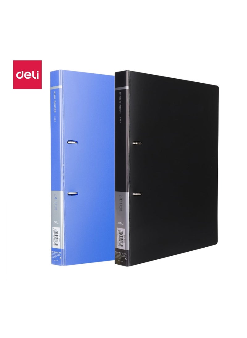 Deli 2-Piece Ring Binder Assorted Colors  - Image 1