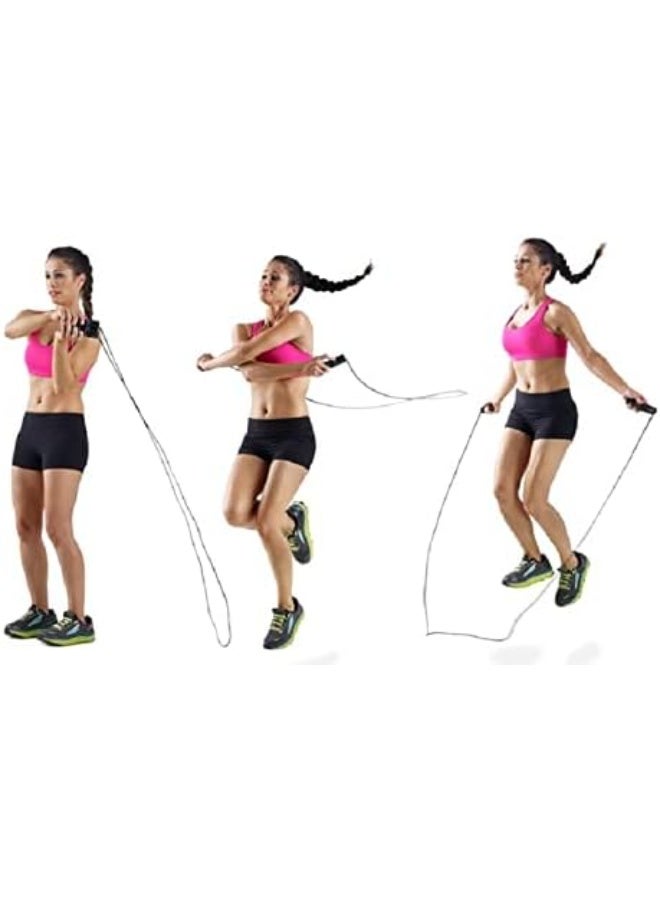 رونق مجموعه تمارين الجسم بالكامل: جهاز تدوير الدواسات ، حبل قفز ، مقوي قبضة اليد ، أدوات رياضية منزلية لممارسة التمارين في المنزل، العاب جيم ، - العاب رياضية  -أدوات رياضية  -أدوات رياضية منزلية -  العاب بدنية أدوات تمارين البطن . - Image 5