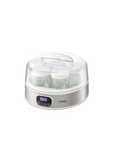 TORNADO Yoghurt Maker 18 Watt 7 Glass Cups White x Stainless TYM-18