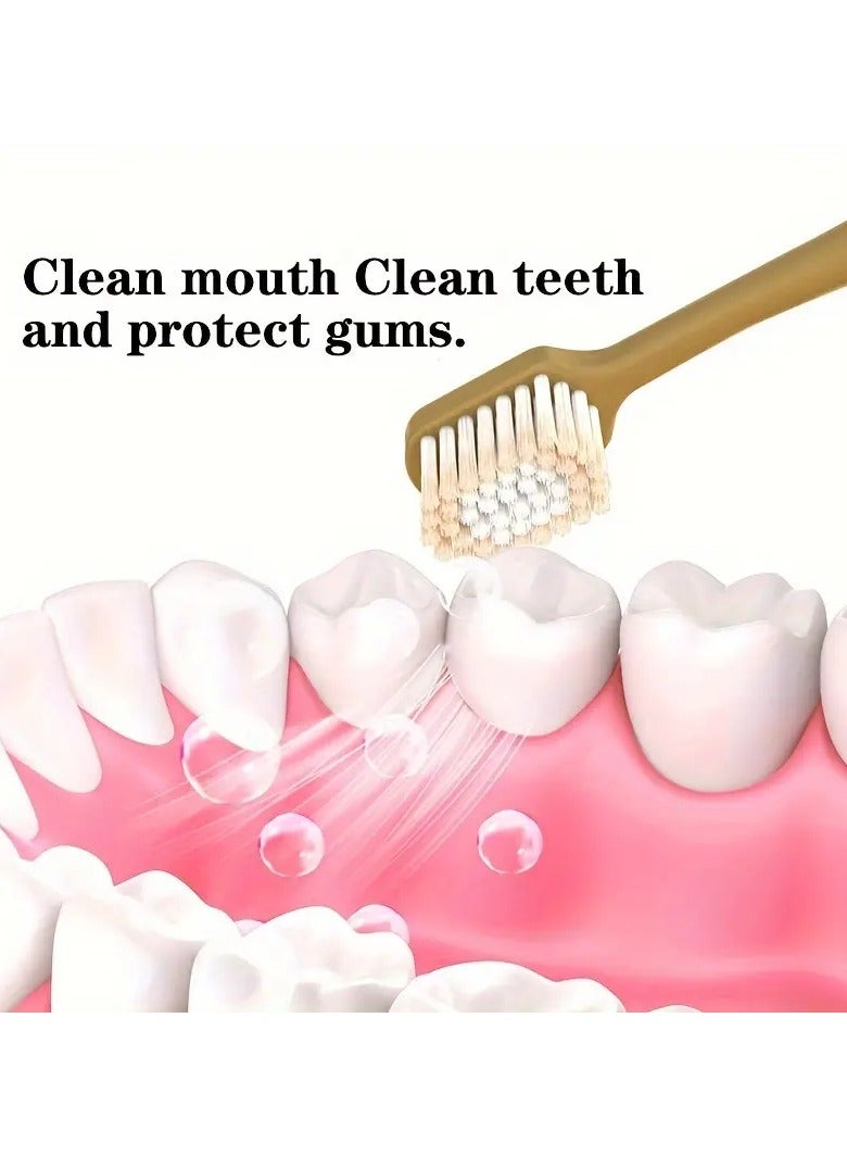 جلوسكي 6pcs مجموعة فرشاة أسنان ناعمة للغاية-شعيرات متطورة فائقة الدقيقة، تنظيف يدوي، مثالية للأسنان الحساسة واللثة - Image 3