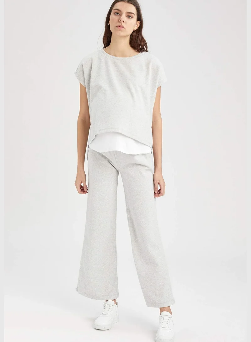 ديفاكتو Woman Maternity Wear Flare Fit Knitted Maternity Bottoms