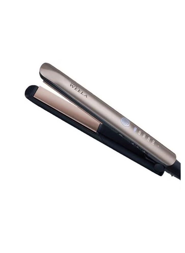 weela WH-160 Digital Professional Keratin Therapy Flat Iron 45W: Perfect for Straightening, Curling, Flipping & Styling - Image 1