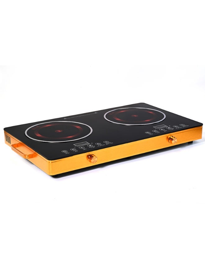 Silver Crest Double Infrared Electric Cooker SC-22 3500W+3500W Ceramic Cooktop Featuring Dual Heating Plates, LED Digital Display, Intelligent Touch Panel, Energy Efficient Heating and Overheat Protection System - Image 5