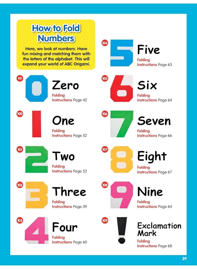 null - ABC Origami: Learn Your Alphabet and Numbers Through Origami! ( - Image 1